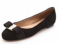 Salvatore Ferragamo Varina Classic Suede Flats