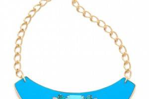 Sandy Hyun Jeweled Bib Necklace