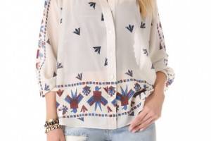 Sea Eagle Print Blouse