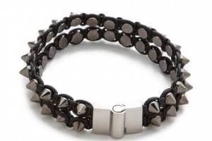 serefina Spike & Leather Luxe Bracelet