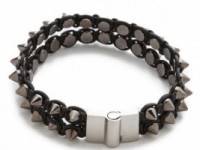 serefina Spike &amp; Leather Luxe Bracelet