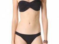 Seventh Wonderland Tiramisu Split Binding Bandeau Bikini