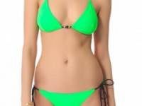 Shoshanna Beaded Triangle Bikini Top