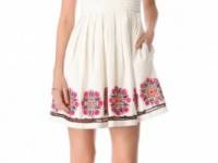 Shoshanna Embroidered Lynette Dress