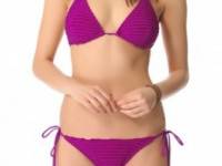 Shoshanna Ultraviolet Triangle Bikini Top