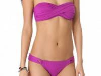 Shoshanna Ultraviolet Twist Bikini Top