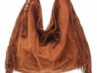 Simone Camille Crescent Nubuck Bag