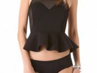 SKYE &amp; staghorn Pappillon Peplum Bikini Top