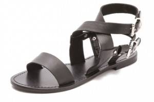 Sol Sana Avery Flat Sandals with Double Ankle Strap