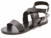 Sol Sana Avery Flat Sandals with Double Ankle Strap