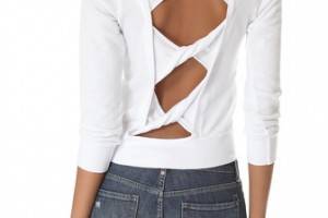 SOLOW Back Twist Sweatshirt