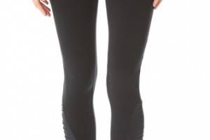 SOLOW Shirred Patch Leggings