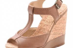 Splendid Kane T-Strap Wedge Sandals