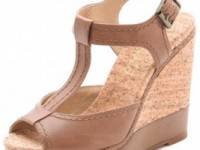 Splendid Kane T-Strap Wedge Sandals