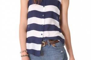 Splendid Magnolia Stripe Top