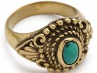 SunaharA Malibu Turquoise Eye Mid Knuckle Ring