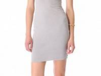 SUNDRY Boat Neck Ruched Dress