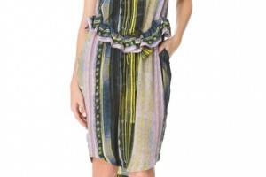 SUNO Peplum Tie Dress