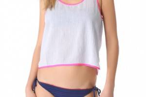 Surf Bazaar Cropped Cover Up Tank