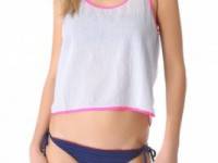Surf Bazaar Cropped Cover Up Tank