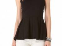 Susana Monaco Edie Peplum Top