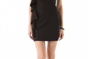 Susana Monaco One Arm Flutter Dress