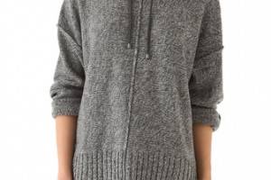 T by Alexander Wang Boxy Knit Hoodie