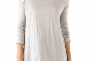 T by Alexander Wang Classic Long Sleeve Pocket Tee