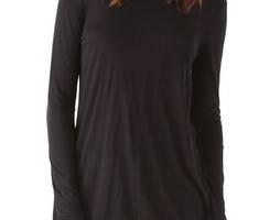 T by Alexander Wang Classic Long Sleeve Tee with Pocket