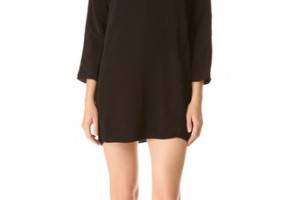 T by Alexander Wang Long Sleeve Lattice Dress