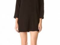 T by Alexander Wang Long Sleeve Lattice Dress