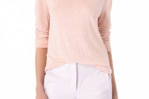 T by Alexander Wang Long Sleeve Linen Tee