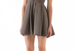 T by Alexander Wang Sleeveless Neoprene Dress with Collar