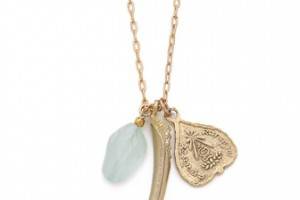 T. Kilburn Horn Cluster Charm Necklace