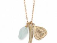 T. Kilburn Horn Cluster Charm Necklace