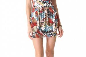 Tbags Los Angeles Cinched Waist Mini Dress