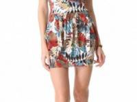 Tbags Los Angeles Cinched Waist Mini Dress