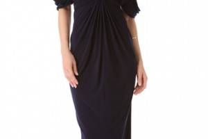 Tbags Los Angeles Draped Maxi Dress