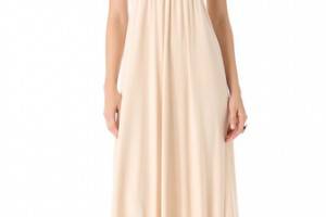 Tbags Los Angeles Embellished V Neck Maxi Dress