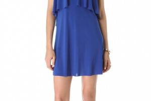 Tbags Los Angeles Open Back Flutter Dress