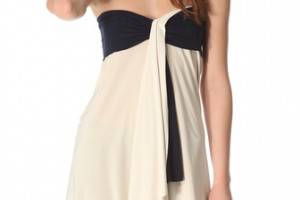 Tbags Los Angeles Strapless Draped Top