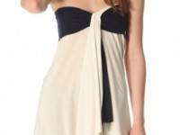 Tbags Los Angeles Strapless Draped Top