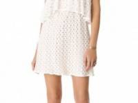 Tbags Los Angeles Tiered Strapless Crochet Dress