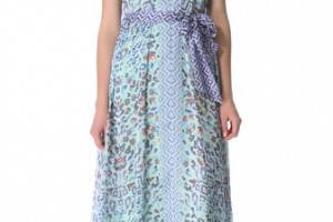 Temperley London Long Leopard Tile Dress