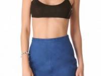 Tess Giberson Leather Bandeau Top