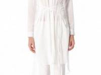 Tess Giberson Shirt Dress with Round Hem