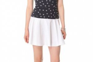 Thakoon Addition Dot Sweatshirt Tank Dress