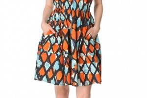 Thakoon Cinched Sleeveless Dress