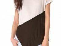 Three Dots Asymmetrical Contrast Top