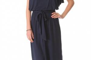 Three Dots Blouson Tie Dress